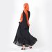7009 Women's Positioning Wrinkled Wide Double-Layer Chiffon Long Dress_ecoleips.com