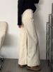 2026 Fall Winter Women's Loose Pants New Style Casual Slimming Pure Color High Waist Straight Jeans_ecoleips.com
