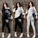 Women's Clothing Fashion Suit For Women Summer New Style Oblique Shoulder Print Loose Off Shoulder Short Sleeved Slim Trousers Casual Two Piece Suit_ecoleips.com