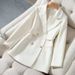 Black Women' Blazer, New Pring Autumn Tyle, Wait-cinched, Mid-length Coat, Tylih And Fahionable With Houlder_ecoleips.com