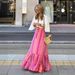 New European And American Cross-Border Skirts 2023 Bohemian Resort Style Printed Flared Skirt For Women_ecoleips.com