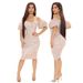 9250 Fashionable New Hip Wrap Dress Off Shoulder Sequins Sexy and Sweet Party Host Dresses for Women_ecoleips.com