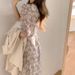 Floral 2026 Summer New French Style, Waist-cinching, Elegant And Gentle, High-end Chiffon Floral Midi Dress_ecoleips.com