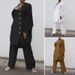 ZANZEA Women's Casual Suit 2023 European American Style Irregular Hem Collared Shirt Solid Color Straight Leg Pants_ecoleips.com