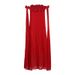 Women's Clothing dress new one shoulder three dimensional flower splicing off shoulder sexy long pleated skirt for women_ecoleips.com
