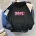 petite Hoodie 2025 New Model For Women, Spring, Autumn, Winter, Loose-fitting, Stylish Hooded Letter-print_ecoleips.com