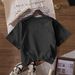 Women's Casual Round Neck Short Sleeve T-Shirt Multi-Color American Style Simple Fashionable Sports Top Solid Printed Loose Fit_ecoleips.com