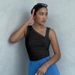 AB354 New Autumn/Winter Cross-Border European And American Women's Slim-Fit Knit Off-Shoulder Sleeveless Vest Solid_ecoleips.com
