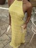 Tossy Spring Fashion Patchwork Long Dress For Women Lace-Up Backless High Waist Solid Holiday Beach Dress Ladies Maxi Dress 2025_ecoleips.com