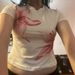 American-style New Summer Y2K Round-neck Pure Desire Floral Print Short-sleeve Sexy Hot Girl T-shirt_ecoleips.com