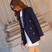 "Women's Slim Fit Printed Blazer Jacket Long Sleeve Office Casual Polyester Blazer For Autumn"_ecoleips.com