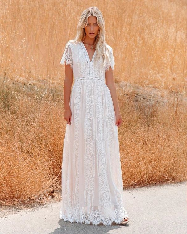 Women's Clothing Deep V Pullover Wedding Dress Manufacturer Direct Supply_ecoleips.com
