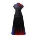 Women's Clothing rainbow print short sleeved loose skirt women's two piece suit_ecoleips.com