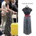 2025 Summer Black Short Sleeve Shirt Top Elegant Casual Polka Dot Skirt Pants Set For Women_ecoleips.com