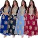 4076 New Fashion Embroidered Women's Muslim Robe Arabic Dress_ecoleips.com