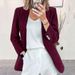 European American Cross-border Autumn And Winter New Corduroy Cardigan, Elegant Slim-fit Solid Color Casual Professional_ecoleips.com