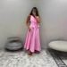 French Elegant Cotton Linen A-Line Lo Skirt For Women Summer Ins Little Pink Two-Piece Set Women's_ecoleips.com