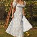 2026 Spring New Cross-Border European And American Women's Fashion Printed French Floral Backless Slim Fit Strap Split_ecoleips.com