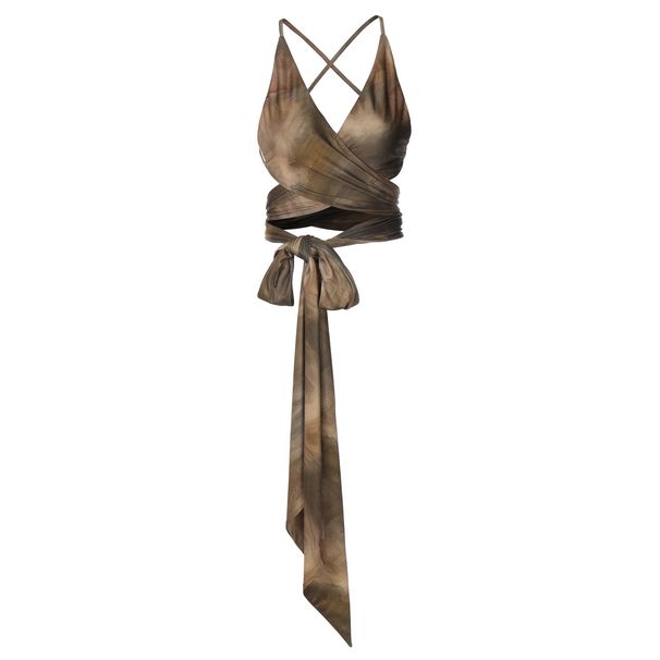 2025 Spring/Summer Fashion Trendy Women's New Printed Strap, Tailored, Bareback, Versatile Small Tank Top For Women_ecoleips.com