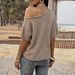 Women's Relaxed Asymmetrical Top Trendy Bloggers Spring Summer Relaxed Everyday Wear Comfortable Feshion_ecoleips.com