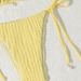 Women's Striped Bikini Set Sexy Swimwear Adjustable Triangle Top Tie-Side Bottoms for Beach Pool Vacation_ecoleips.com