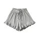 Women's Clothing Summer New Elastic Waist Sports Pants Hot Pants_ecoleips.com