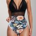 Women's Clothing New Solid Color Mesh Backless Sexy Bikini One Piece Swimsuit_ecoleips.com