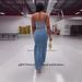 Women's Clothing Micro Elastic Suspenders Low Cut Denim Suit Button Long Skirt Suit_ecoleips.com