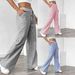 Women's Clothing Summer Striped Trousers Casual Loose Wide Leg Pants Versatile Street Style_ecoleips.com