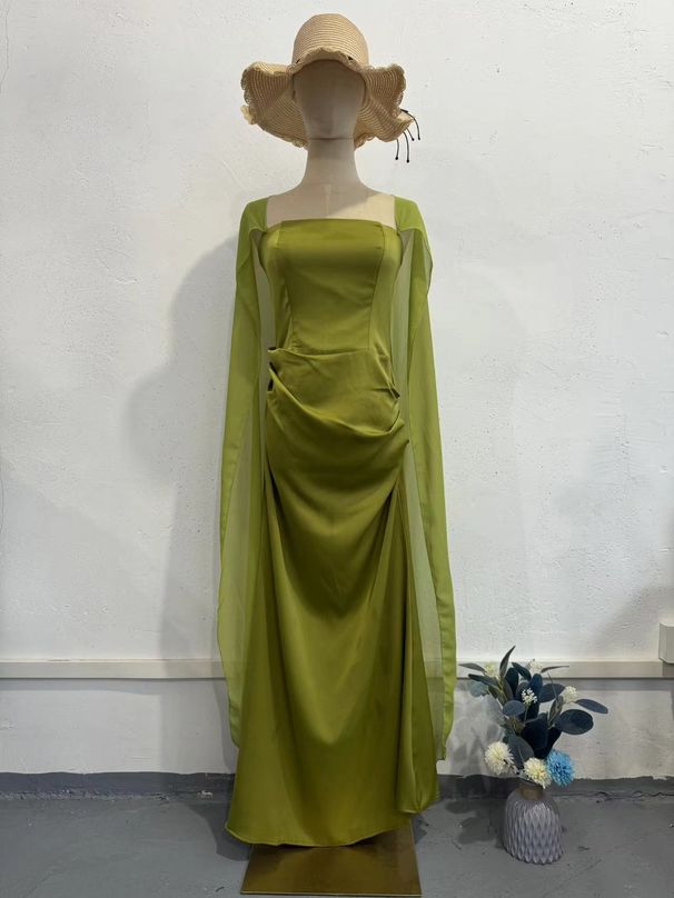Women's Clothing Autumn Fashion Temperament Long Splicing Design Fairy Style Shawl Dress_ecoleips.com