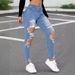 Women’s Clothing jeans spring and summer women's ripped high elastic jeans for women_ecoleips.com