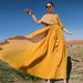 Women's Clothing Orange Sequined Long Skirt Long Skirt_ecoleips.com