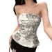 New Chinese National Printed Camisole For Women, Summer Thai Style Hot Girl Design, Stunning Tube Top_ecoleips.com