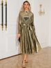 Women's Clothing Autumn And Winter Long Sleeved Banquet Dress Skirt_ecoleips.com