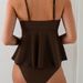 Adjustable Tankini Swimsuit – Metallic Seashell Design With Removable Straps | High-Waisted & Backless For Full Coverage_ecoleips.com