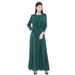 Verve Pleated Fashionable Elegant Women's Unique Sunflower Design Top High Waist Long Skirt Two-Piece Set_ecoleips.com
