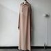 Idodo Casual Long Dress With Bat Wings And Hood A Loose-Fitting Garment Priced At 21,390; Features Long Sleeves And A_ecoleips.com