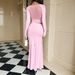 Diyun European And American Y2K Long Sleeve Slim Fit Bodycon Dress Women's Fashion 2025 Autumn Winter_ecoleips.com