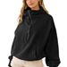 Aria Basics New Arrival Hooded Sweatshirt European And American Women's Fashion Trendy Brand Sports Hoodie Zipper Drawstring_ecoleips.com