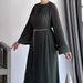 Women's Clothing Autumn New Long Skirt Temperament Pleated Trumpet Sleeve Long Dress_ecoleips.com