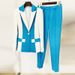 Women's Clothing 2024 new celebrity fashion contrast color matching one button suit skinny pants suit two piece set_ecoleips.com