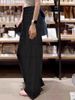 Women's Linen-Blend Wide Leg Pants – High Waist Loose Fit Trousers For Pear Shape & Petite, Breathable Summer Office Pants_ecoleips.com