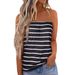 European And American Cross-border Women's Clothing, Reversible Sleeveless Off-shoulder Loose Casual T-shirt_ecoleips.com