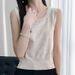 Camisole Women's Vest Inner Wear 2025 Spring Summer New Slim Fit Base Shirt Women Beaded Sleeveless_ecoleips.com
