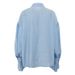 K European And American Women's Fashion Casual Long Sleeve Shirt Pure Color High-End Feel Cardigan Top Stylish Office Wear Versatile Blouse_ecoleips.com