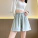 K Short Shorts For Women, New High Waisted Wide Leg Mid Length Pants, Loose Casual Cropped Pants_ecoleips.com