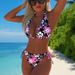 New One Piece Bikini Provides Comfort And Style For Various Aquatic Activities For Women Digital Print Tight Fitting Backless Swimsuit_ecoleips.com