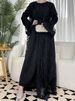 Elegant Lace Two-Piece Set for Women Modest Fashion Dress And Top Ensemble Casual Outings_ecoleips.com