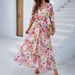Women's Clothing Fashion Temperament Elegant Holiday Print Strappy Long Skirt Dress Women's Clothing Spring And Summer_ecoleips.com