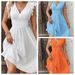 Women's Floral Sleeve V-Neck A-Line Midi Dress - Elegant Hollow-Out Casual Summer Dress Breathable Hollow-Out Detail_ecoleips.com